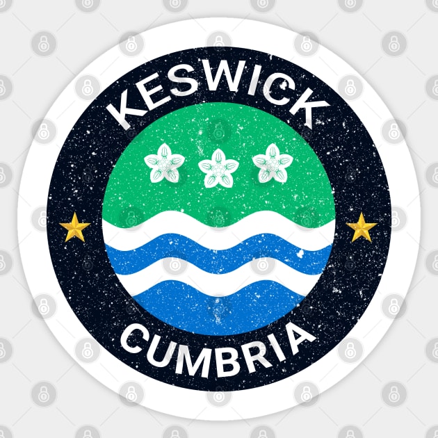 Keswick - Cumbria Flag Sticker by CumbriaGuru